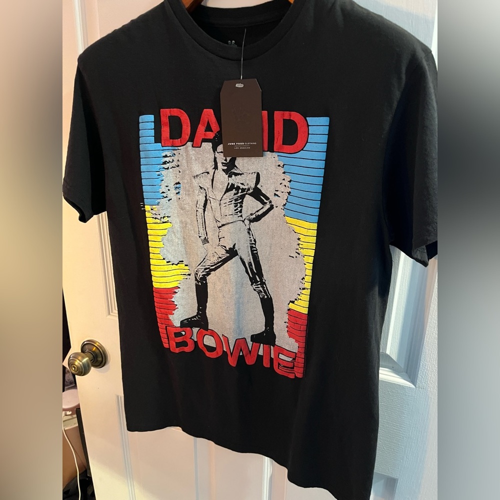 NWT junk food David Bowie tshirt men’s medium